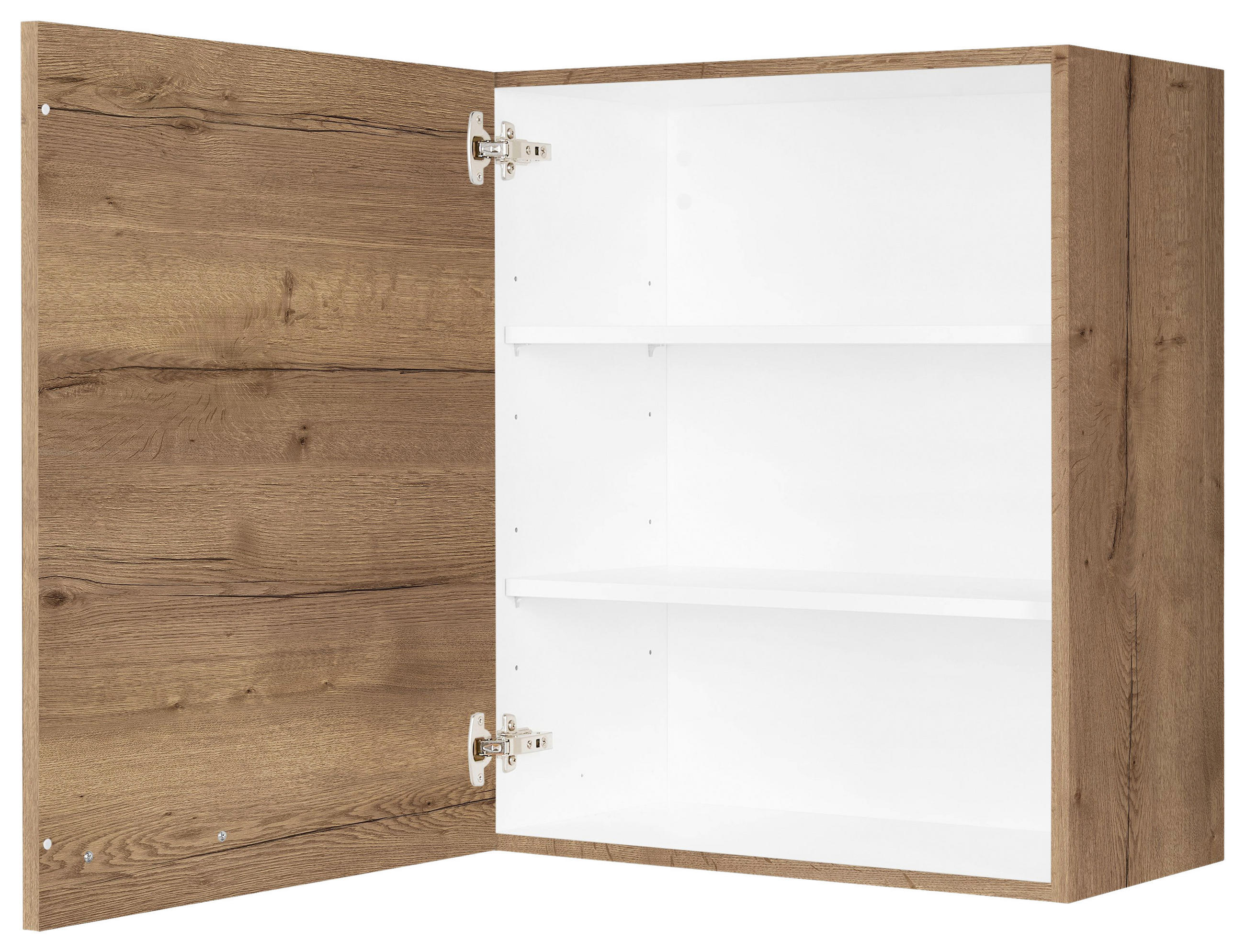 KÜCHENOBERSCHRANK 60/72/35 cm  in Eiche dunkel  - Eiche dunkel/Schwarz, MODERN, Holzwerkstoff/Metall (60/72/35cm) - Nobilia
