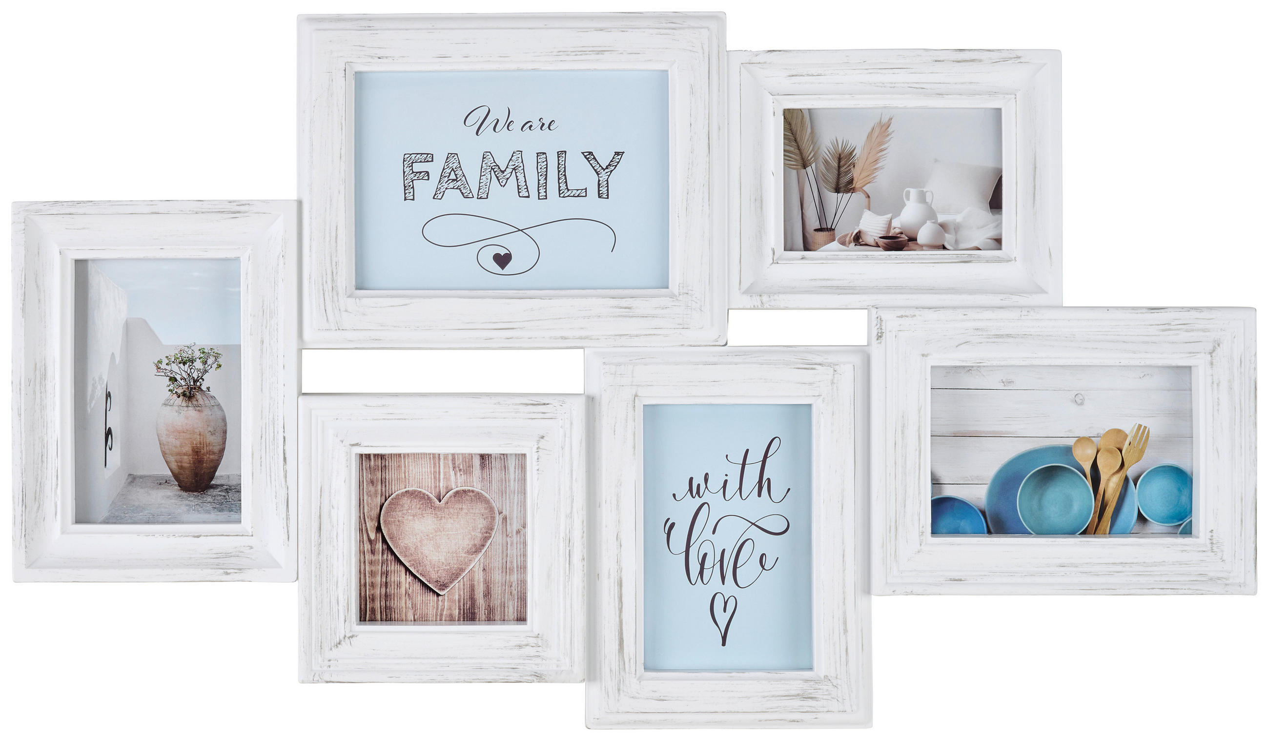 COLLAGEN-BILDERRAHMEN 39/66/2.5 cm  - Weiß, Basics, Kunststoff (39/66/2.5cm)