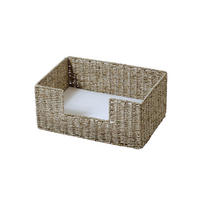 TIERKORB Seegras rechteckig - Naturfarben/Weiß, KONVENTIONELL, Naturmaterialien (44/30/20cm)