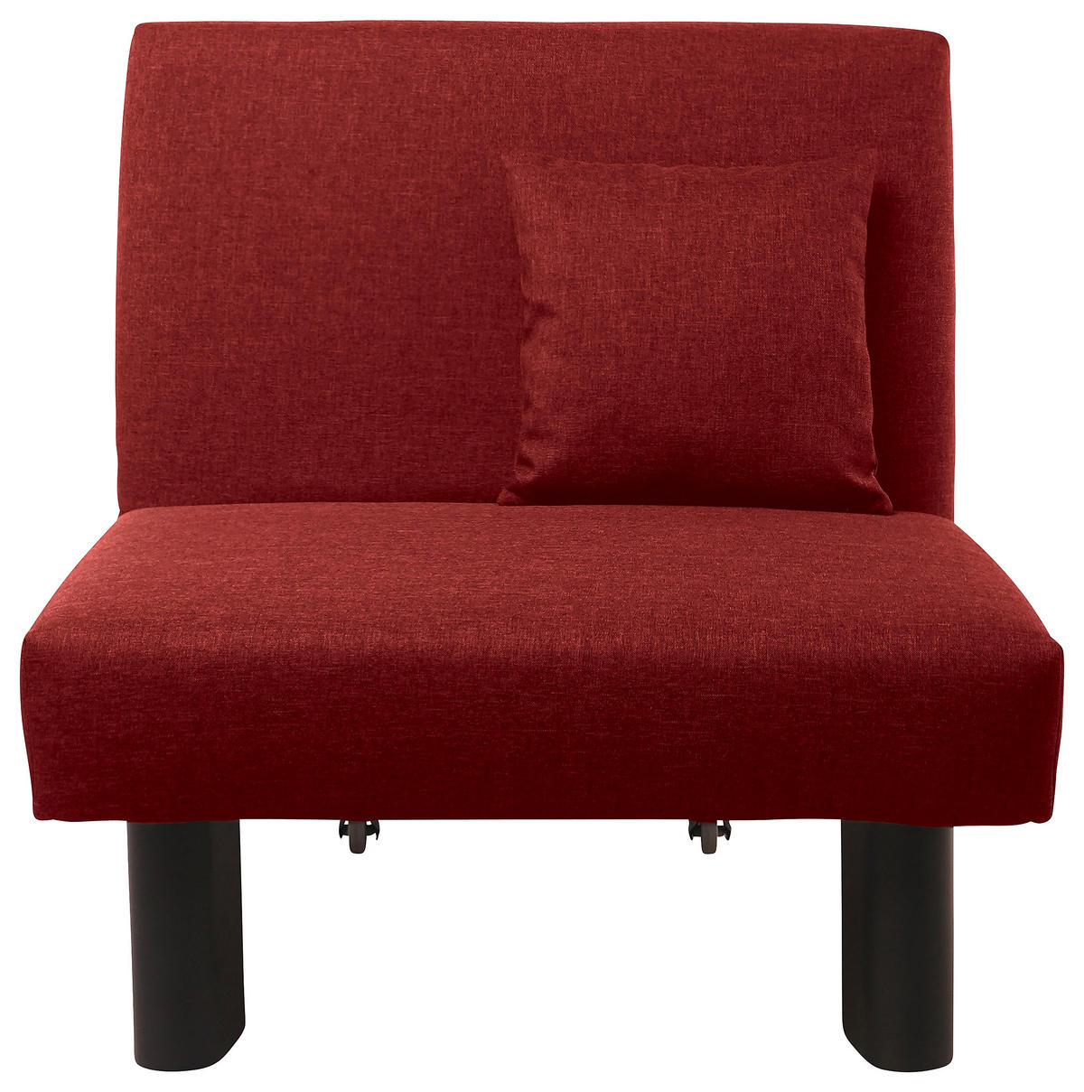 SCHLAFSESSEL Flachgewebe Rot    - Rot/Schwarz, Design, Textil/Metall (85/85/100cm) - Max Winzer