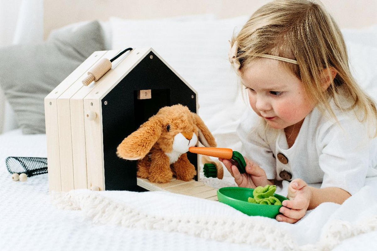 PLÜSCHTIER  - Multicolor, Basics, Holz/Kunststoff (28/24/24cm) - small foot