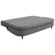 SCHLAFSOFA in Velours Grau  - Schwarz/Grau, Design, Holz/Textil (213/89/105cm) - Novel