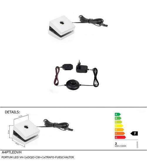 LED-KLEMMLEUCHTE   - Silberfarben, KONVENTIONELL, Kunststoff - Carryhome