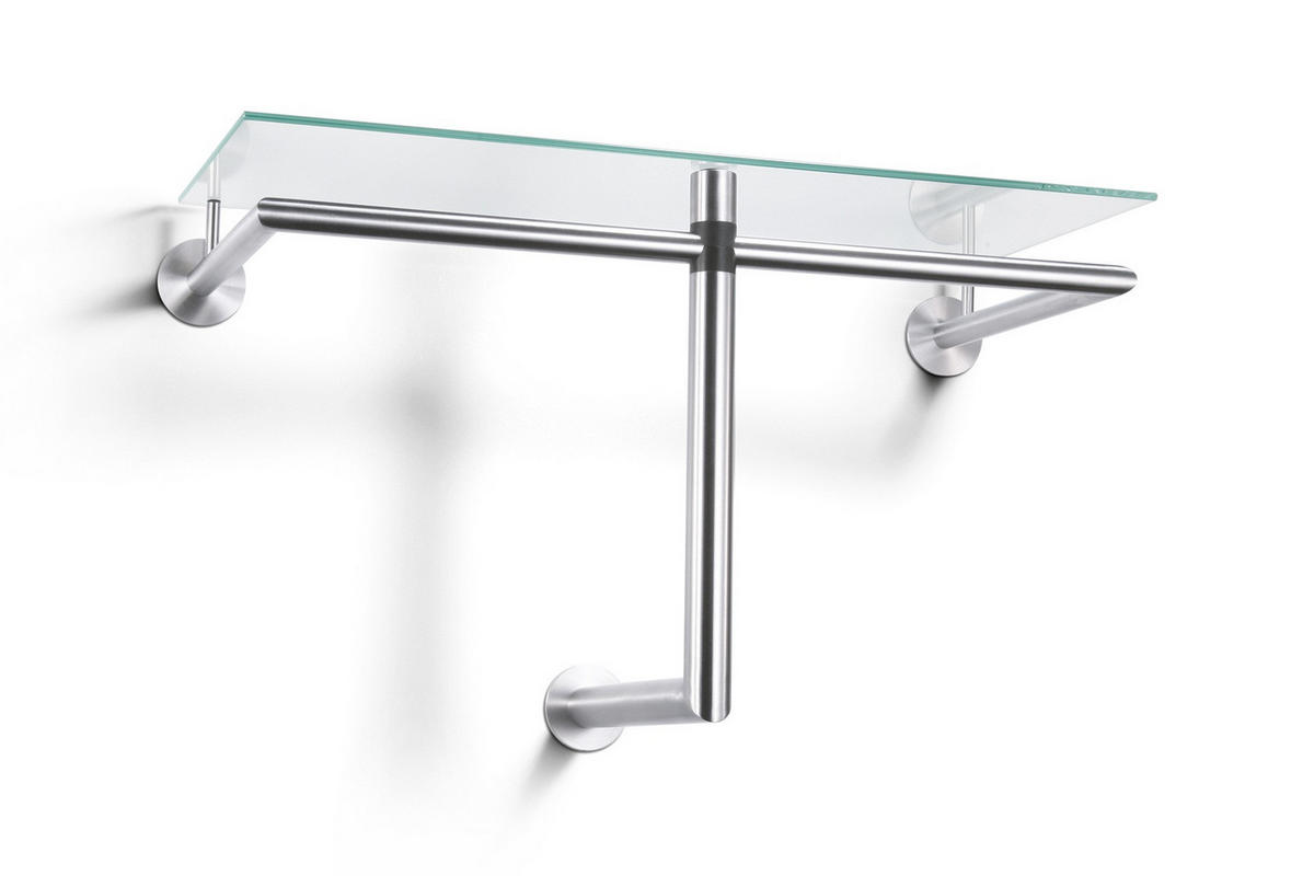 WANDGARDEROBE  in Edelstahlfarben  - Edelstahlfarben, Design, Metall (67/36/30cm) - Zack