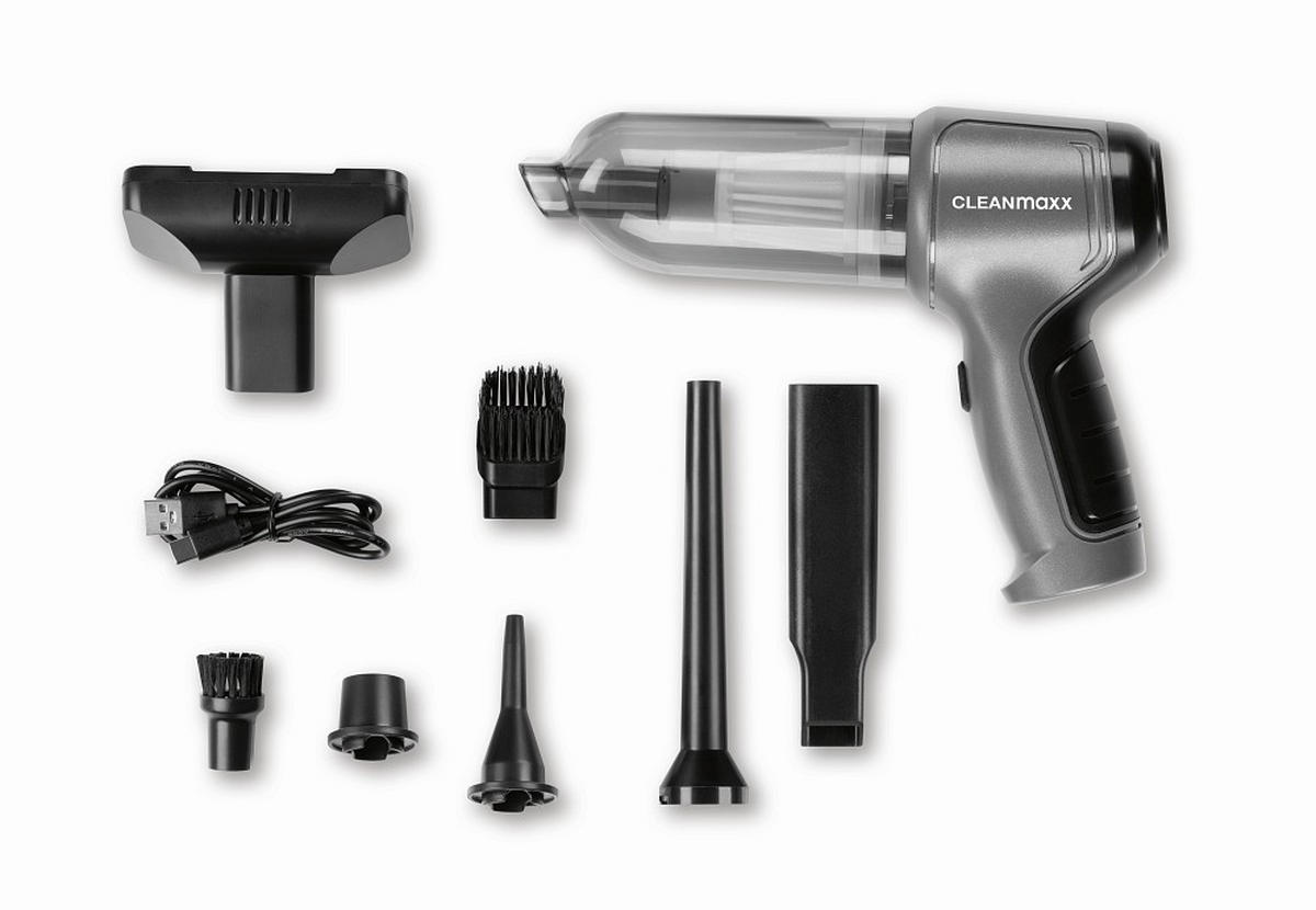 AKKU-HANDSTAUBSAUGER  - Anthrazit/Silberfarben, Basics, Kunststoff/Metall (21,5/16,5/7cm) - GOURMETMAXX