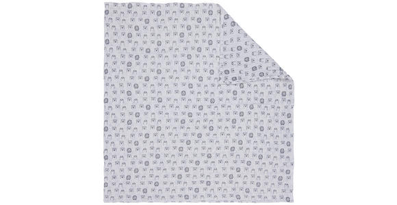 SCHMUSEDECKE 95/95 cm - Schwarz/Weiß, Basics, Textil (95/95cm) - My Baby Lou