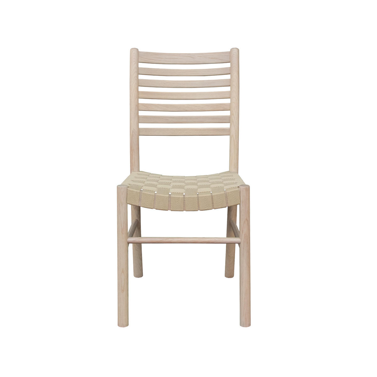 STOL  - beige/ek Bianco, Modern, trä/textil (43/93/52cm) - Niels Andersson