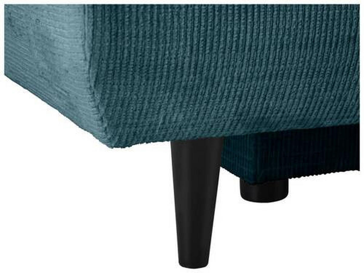 SCHLAFSOFA in Chenille Petrol  - Petrol/Schwarz, Konventionell, Holz/Textil (212/97/105cm) - MID.YOU
