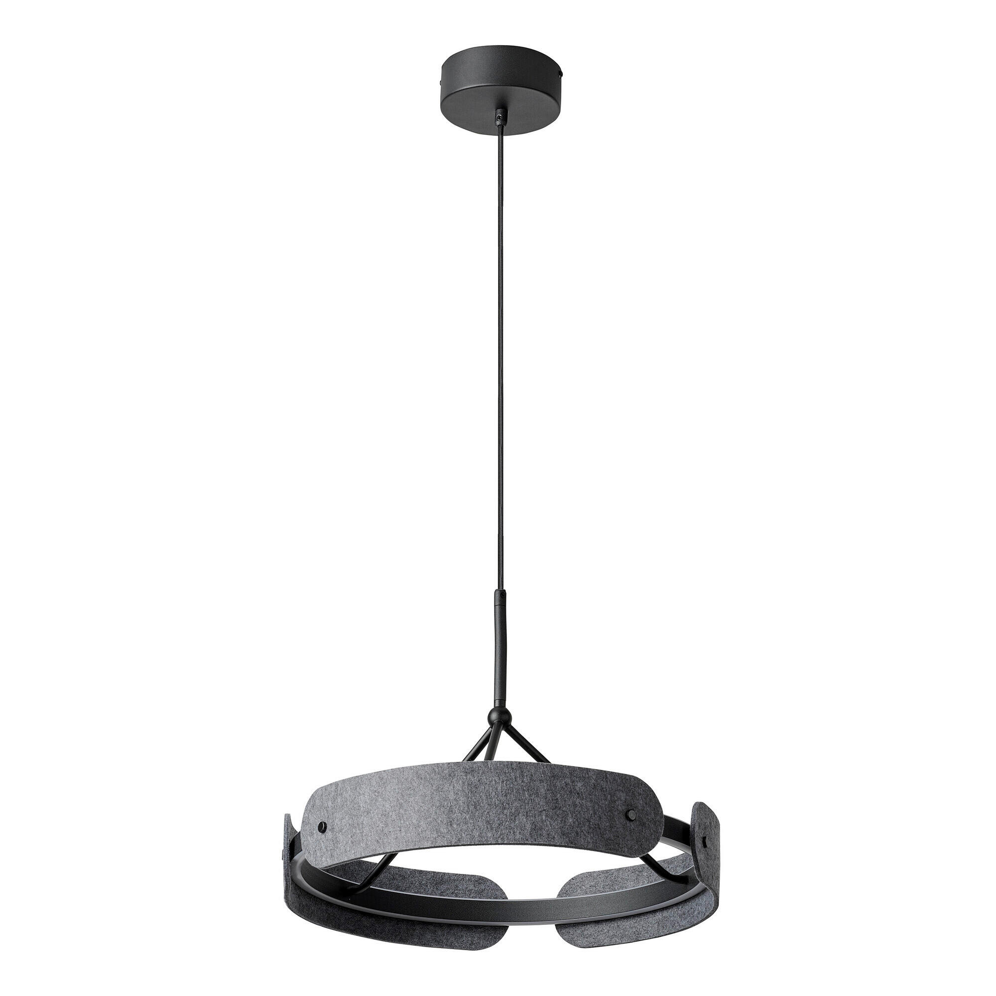 LED-HÄNGELEUCHTE 43/150 cm  - Dunkelgrau, Basics, Kunststoff/Textil (43/150cm) - Osram