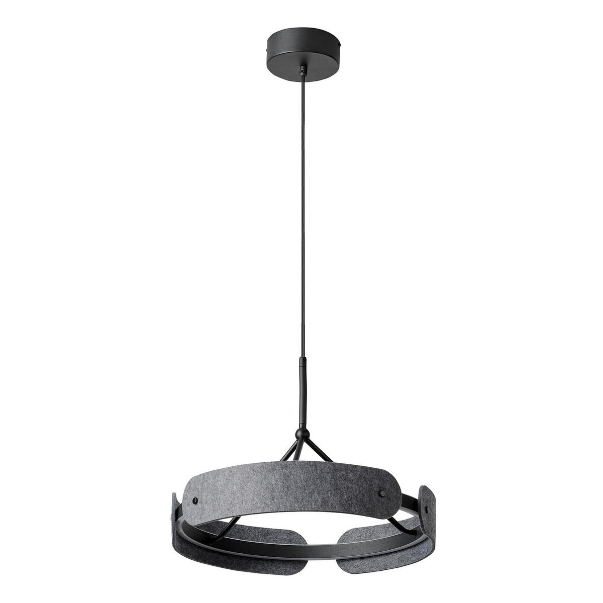 LED-HÄNGELEUCHTE 43/150 cm  - Dunkelgrau, Basics, Kunststoff/Textil (43/150cm) - Osram