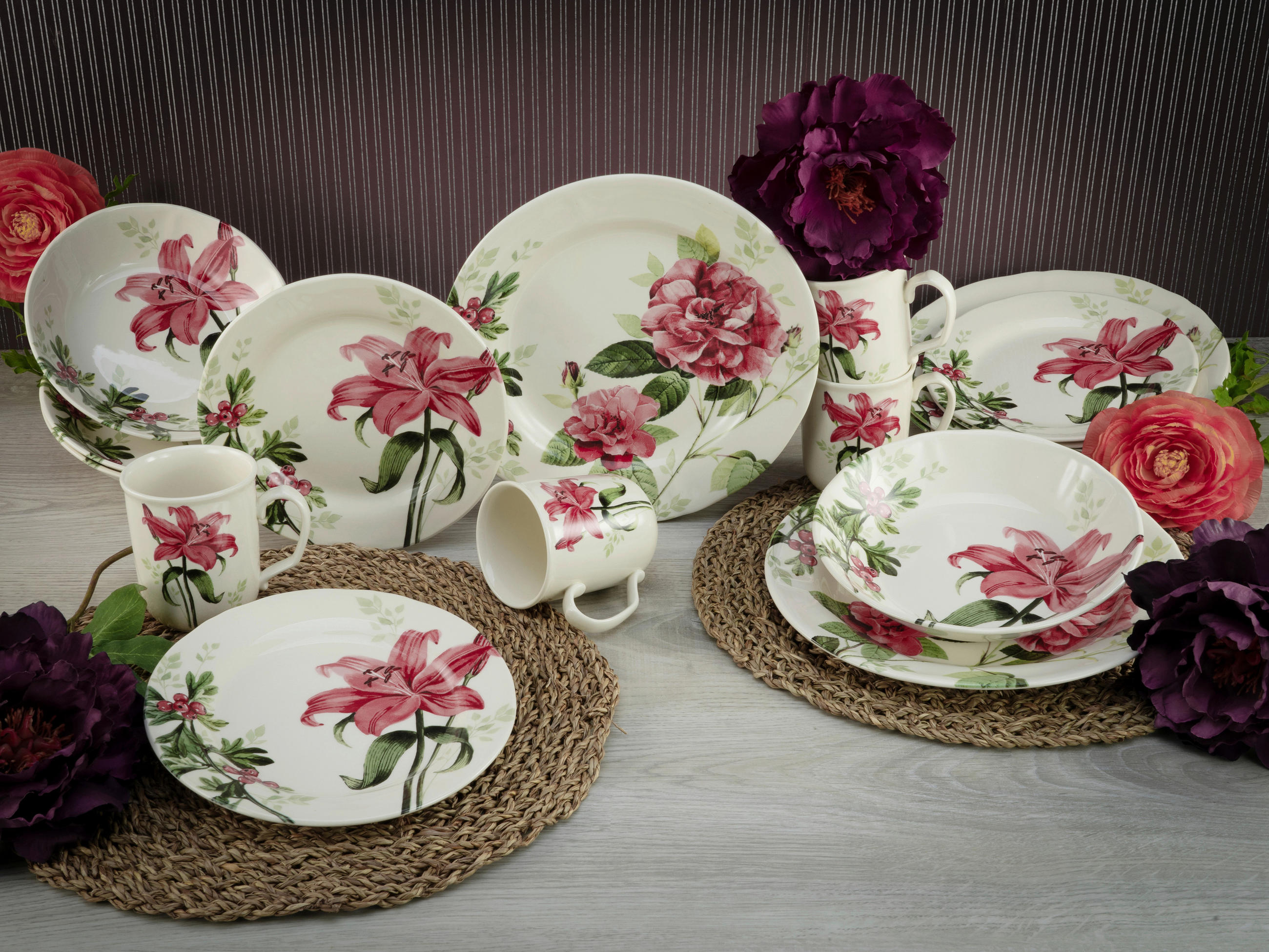 KOMBISERVICE 16-teilig  - Multicolor, Keramik - Creatable