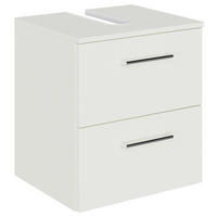 WASCHBECKENUNTERSCHRANK 45/49,8/38,3 cm  - Chromfarben/Weiß, KONVENTIONELL, Holzwerkstoff/Metall (45/49,8/38,3cm) - Sadena