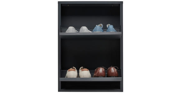 SCHUHKIPPER in 50/70,5/15 cm - Anthrazit, Basics, Metall (50/70,5/15cm) - Carryhome
