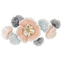 Wanddeko Soty Metall  - Blau/Goldfarben, Basics, Metall (93/53/7.5cm)