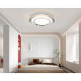 LED-DECKENLEUCHTE 35/6 cm   - Chromfarben/Transparent, Design, Kunststoff/Metall (35/6cm) - Novel