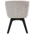 ARMLEHNSTUHL  in Webstoff  - Schwarz/Cappuccino, Design, Holz/Textil (63/83/62cm) - Novel