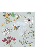 SERVIETTE  12,5/12,5 cm   - Multicolor, Natur, Papier (12,5/12,5cm) - PPD