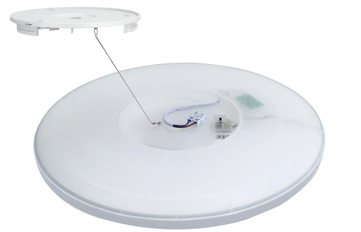 LED-DECKENLEUCHTE TWICE up&down 42/2,9 cm  - Weiß, Design, Kunststoff (42/2,9cm)