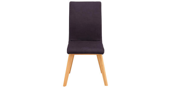 STUHL MAINE DS11 - Beige/Dunkelblau, Design, Holz/Textil (45/102/56cm) - Novel