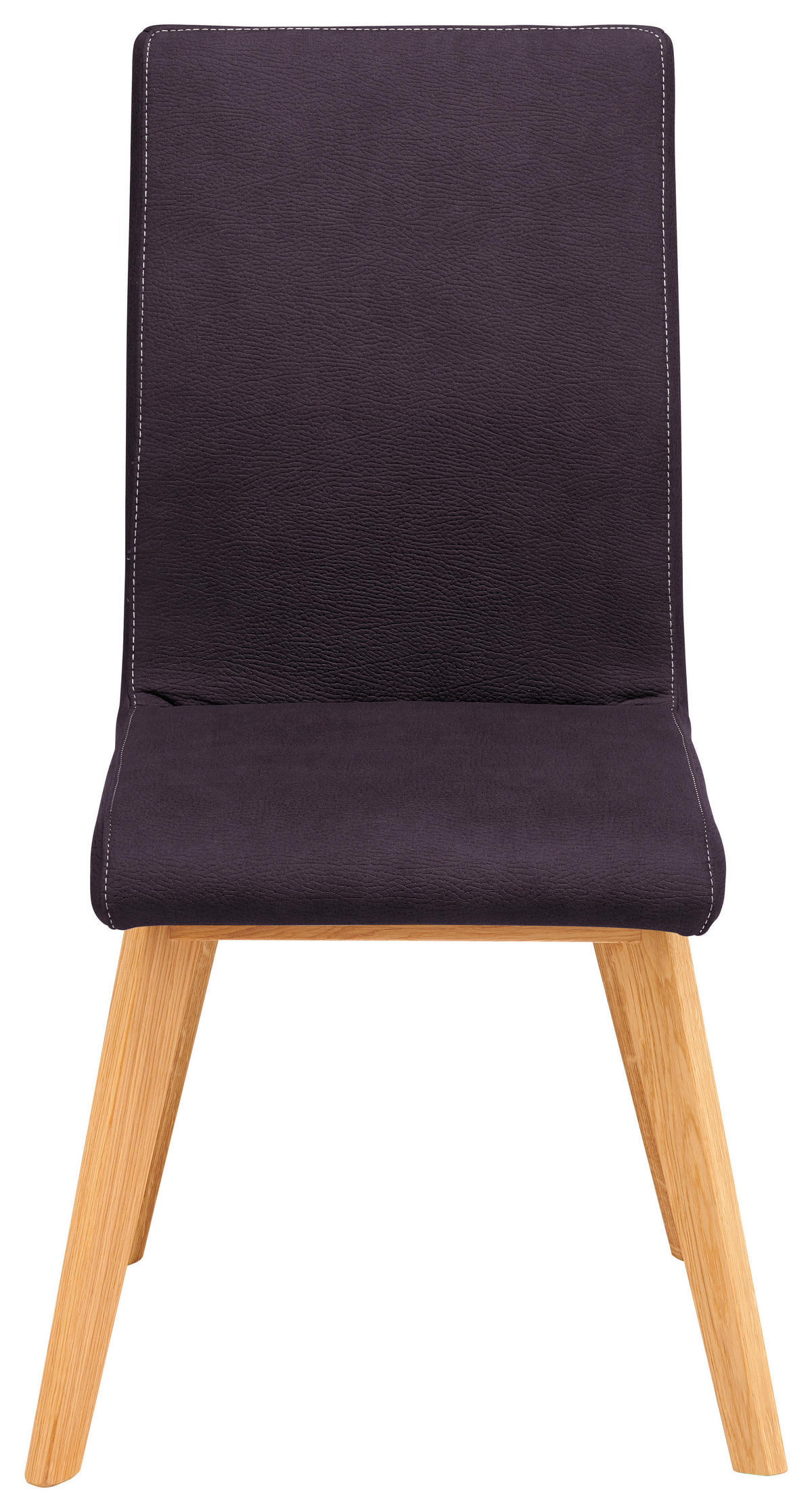 STUHL  in Mikrofaser Holz, Textil  - Beige/Dunkelblau, Design, Holz/Textil (45/102/56cm) - Novel