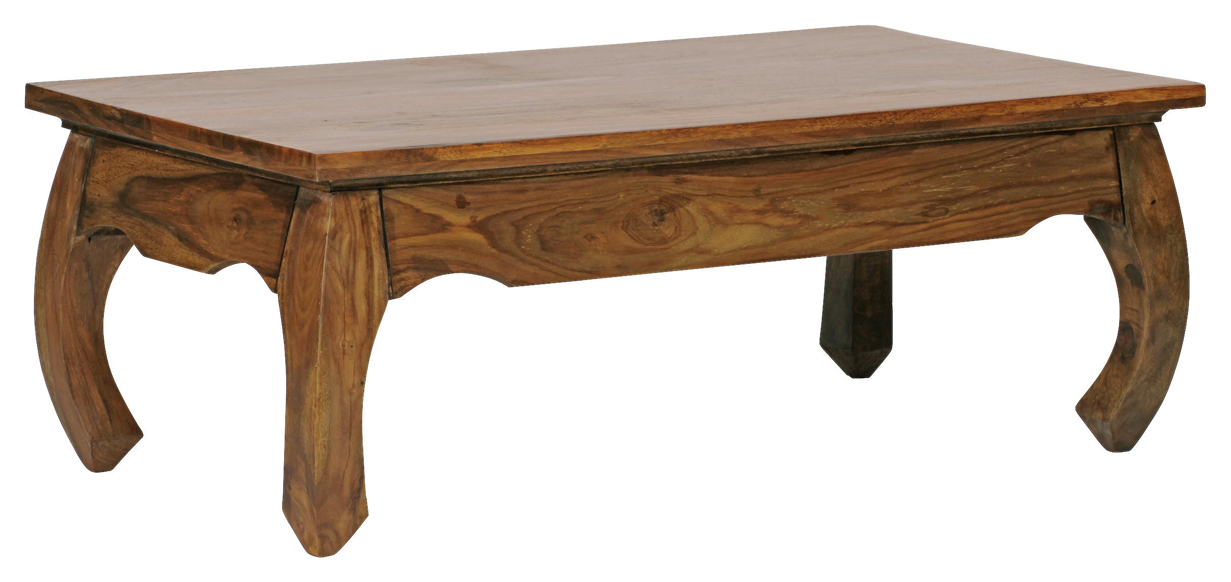 COUCHTISCH Sheesham massiv 110/60/40 cm rechteckig Sheeshamfarben  - Sheeshamfarben, Design, Holz (110/60/40cm) - MID.YOU
