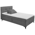 BOXBETT 120/200 cm  in Dunkelgrau  - Dunkelgrau, Basics, Holzwerkstoff/Textil (120/200cm) - Xora