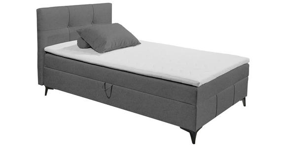 BOXBETT 120/200 cm  in Dunkelgrau  - Dunkelgrau, Basics, Holzwerkstoff/Textil (120/200cm) - Xora