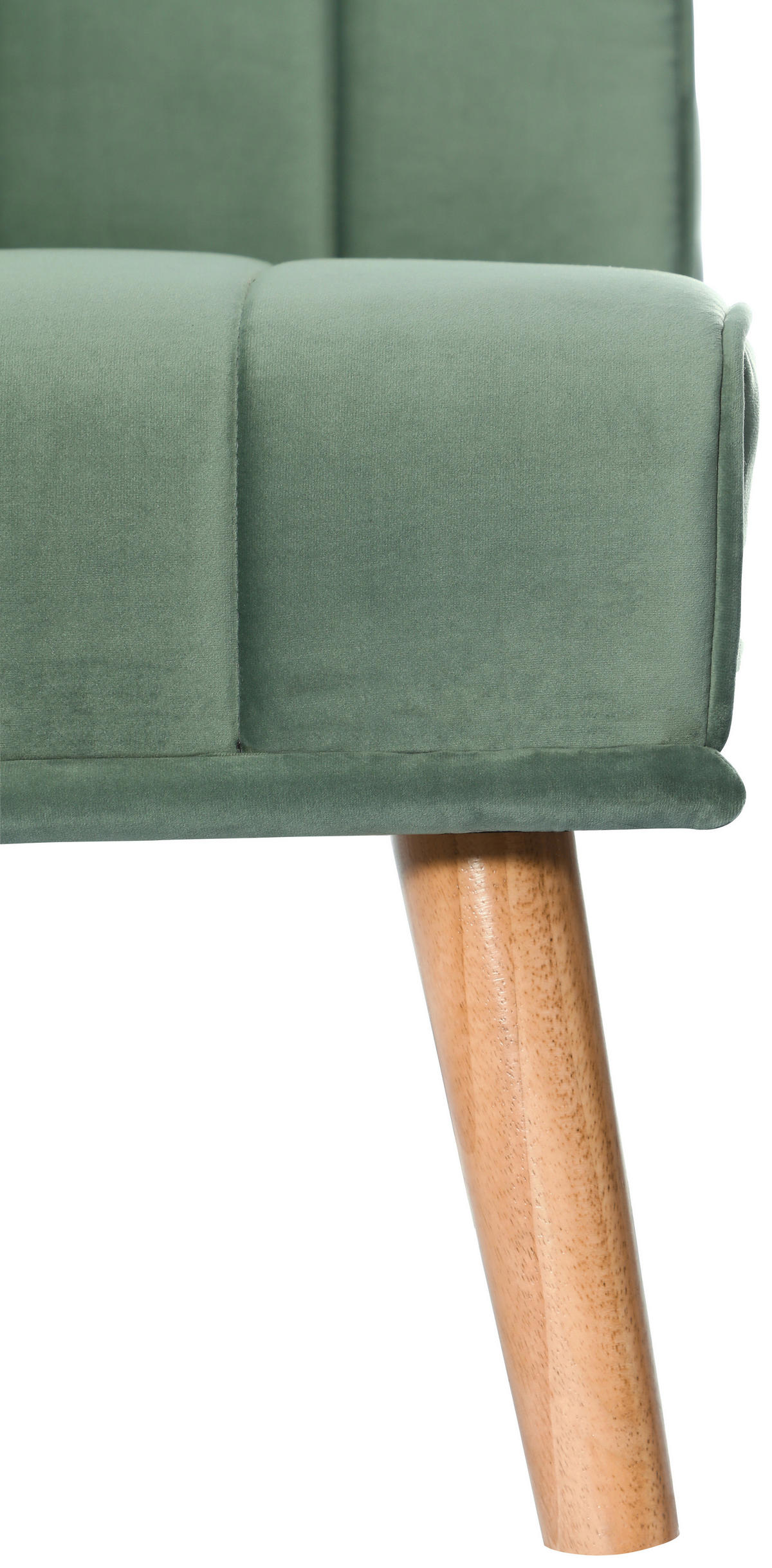 SCHLAFSOFA Samt Mintgrün  - Naturfarben/Mintgrün, Design, Holz/Textil (180/81/86cm) - P & B