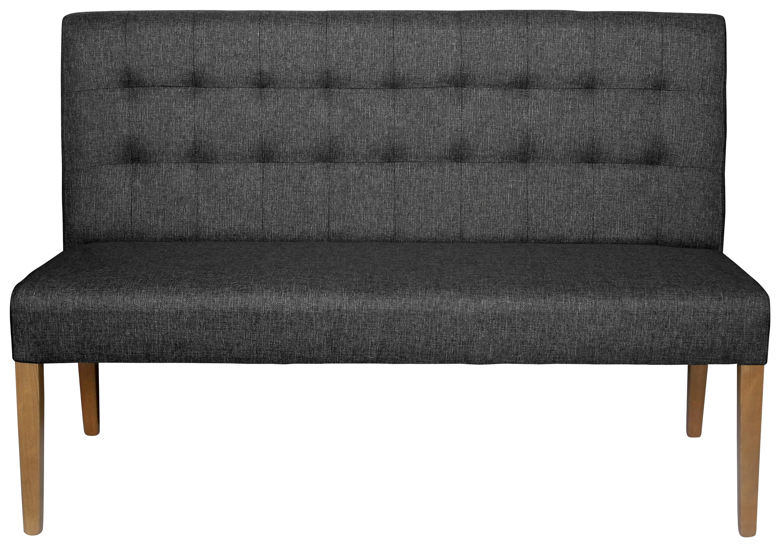 SITZBANK 141/95/64 cm  in Anthrazit  - Eichefarben/Anthrazit, KONVENTIONELL, Holz/Textil (141/95/64cm) - Carryhome