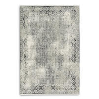 TKANÝ KOBEREC, 200/290 cm, krémová, sivá, svetlosivá, tmavosivá - sivá/krémová, Konventionell, textil (200/290cm)