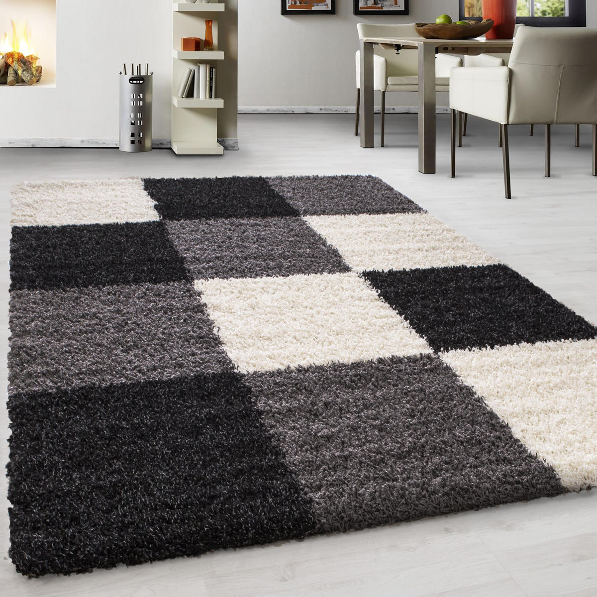 KOBEREC S VYSOKÝM VLASEM, 80/150 cm, černá - černá, Konvenční, textil (80/150cm) - Novel