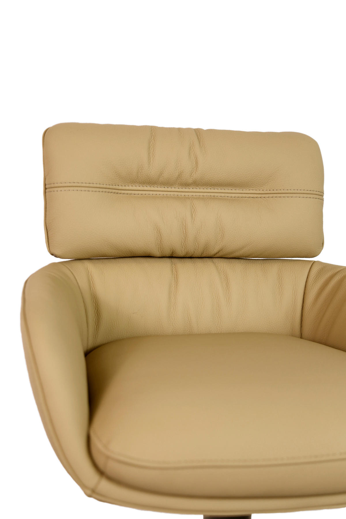 BARHOCKER Echtleder Schwarz, Karamell Eisen Lederauswahl, Sitzfläche 360° drehbar  - Karamell/Schwarz, Design, Leder/Metall (54/99-116,5/52cm) - Dieter Knoll