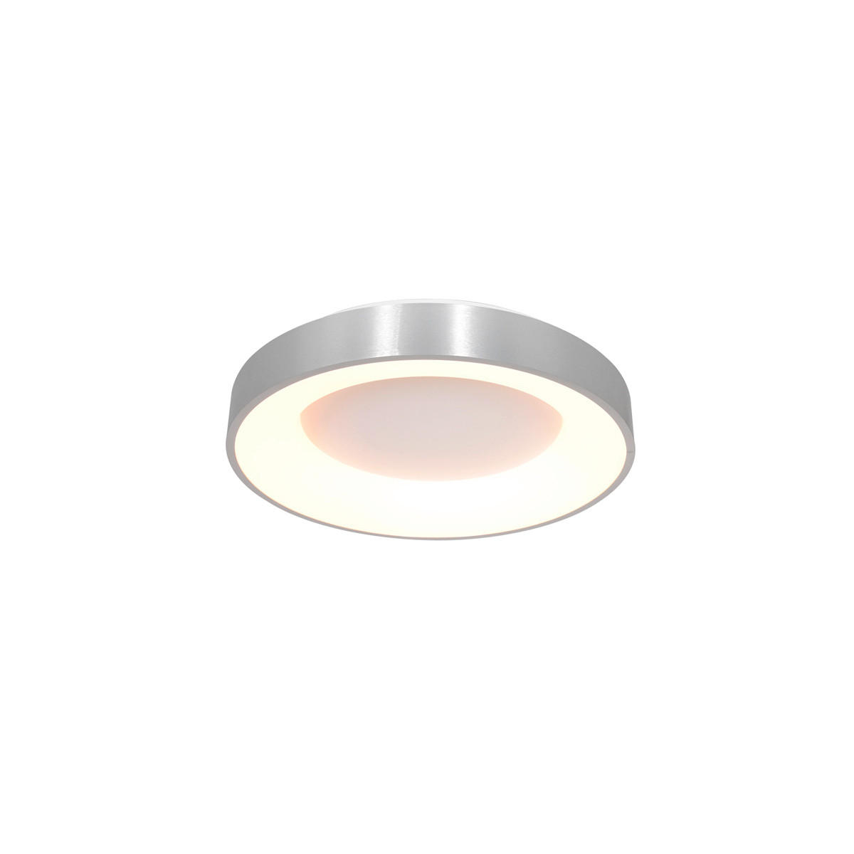 LED-DECKENLEUCHTE Ringlede 30/9 cm   - Silberfarben, KONVENTIONELL, Kunststoff/Metall (30/9cm)