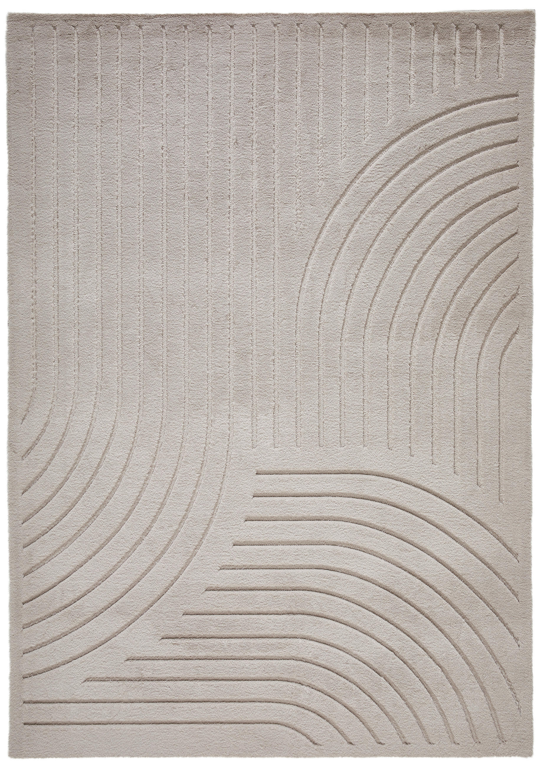 HOCHFLORTEPPICH 160/230 cm Siena Taupe rechteckig  - Taupe, Design, Kunststoff/Textil (160/230cm) - Novel