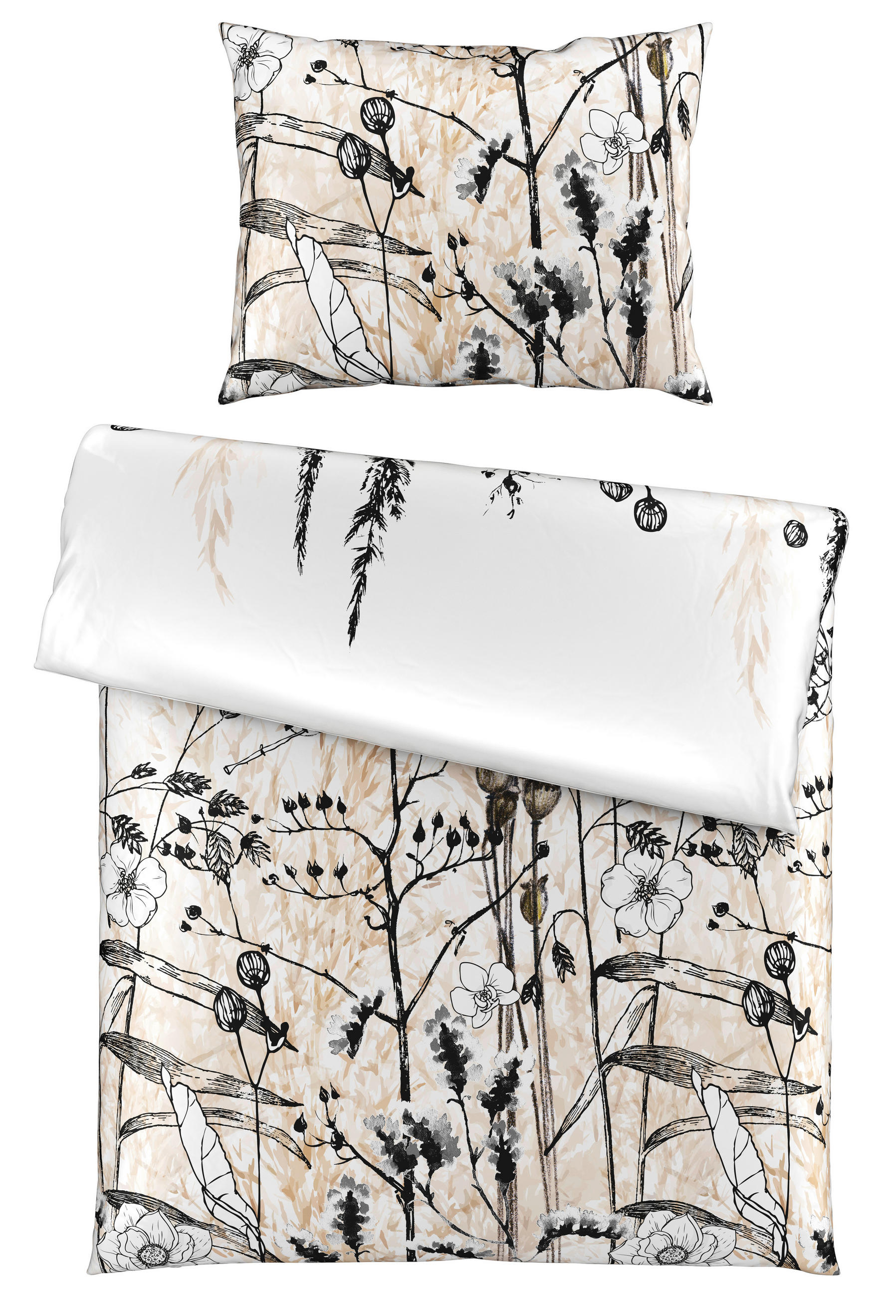 POSTELJINA LIAN 140/200 cm saten crna  - crna, Konvencionalno, tekstil (140/200cm) - Bio:Vio