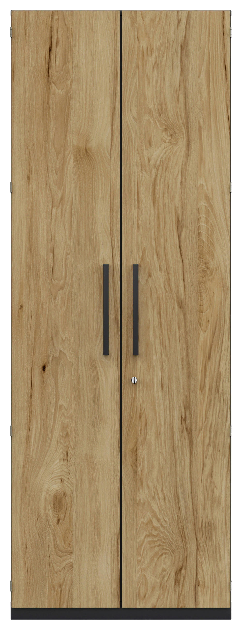AKTENSCHRANK Anthrazit, Hickory  - Anthrazit/Hickory, KONVENTIONELL, Holzwerkstoff (80/220,5/41,9cm) - Moderano