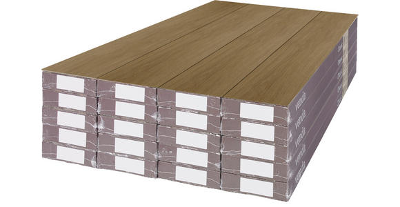 VINYLBODEN Eiche Akustik  per  m² - Eichefarben, KONVENTIONELL, Kunststoff (123,5/19,2/0,8cm) - Venda