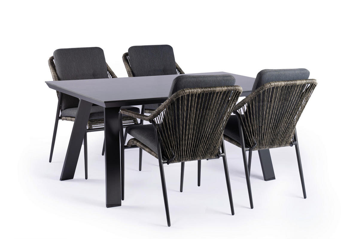 STAPELSTUHL Metall, Kunststoff, Textil Anthrazit  - Anthrazit, Modern, Kunststoff/Textil (62/86/57cm) - Tierra Outdoor