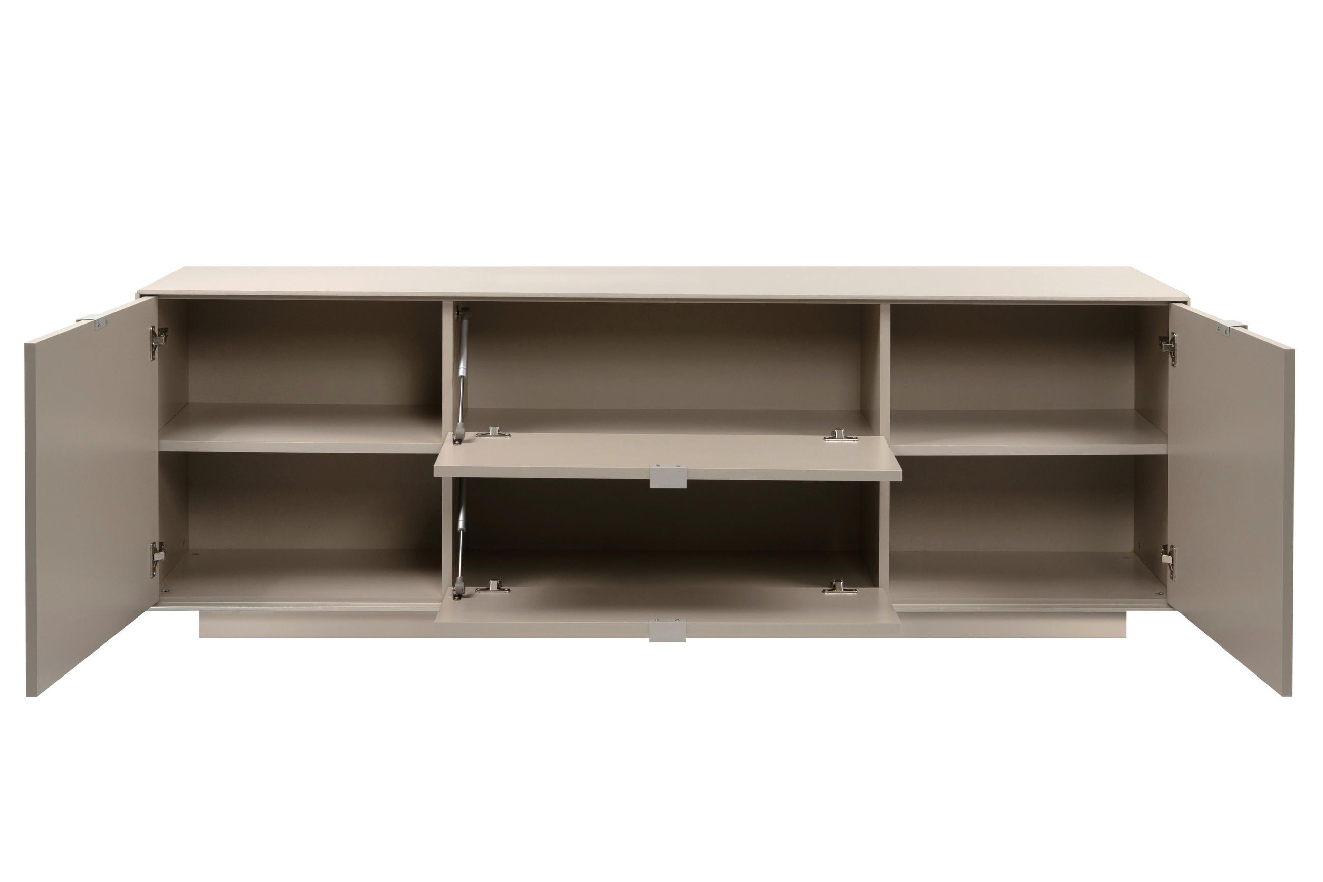LOWBOARD Sofia  in 185/62/37,5 cm  - Sandfarben, Design, Holzwerkstoff/Kunststoff (185/62/37,5cm) - MID.YOU