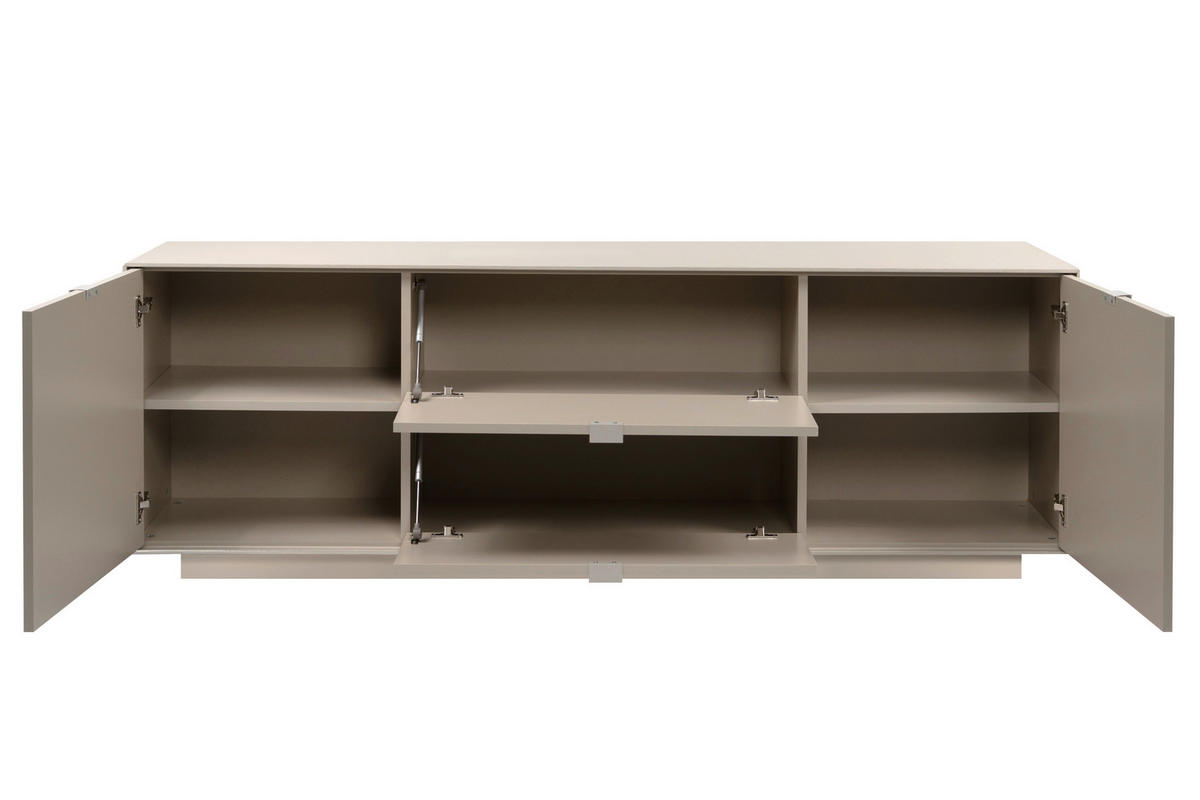 LOWBOARD Sofia  in 185/62/37,5 cm  - Sandfarben, Design, Holzwerkstoff/Kunststoff (185/62/37,5cm) - MID.YOU