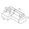 ECKSOFA Graubraun Plüsch  - Graubraun/Blaugrau, Design, Kunststoff/Textil (152/288cm) - Xora