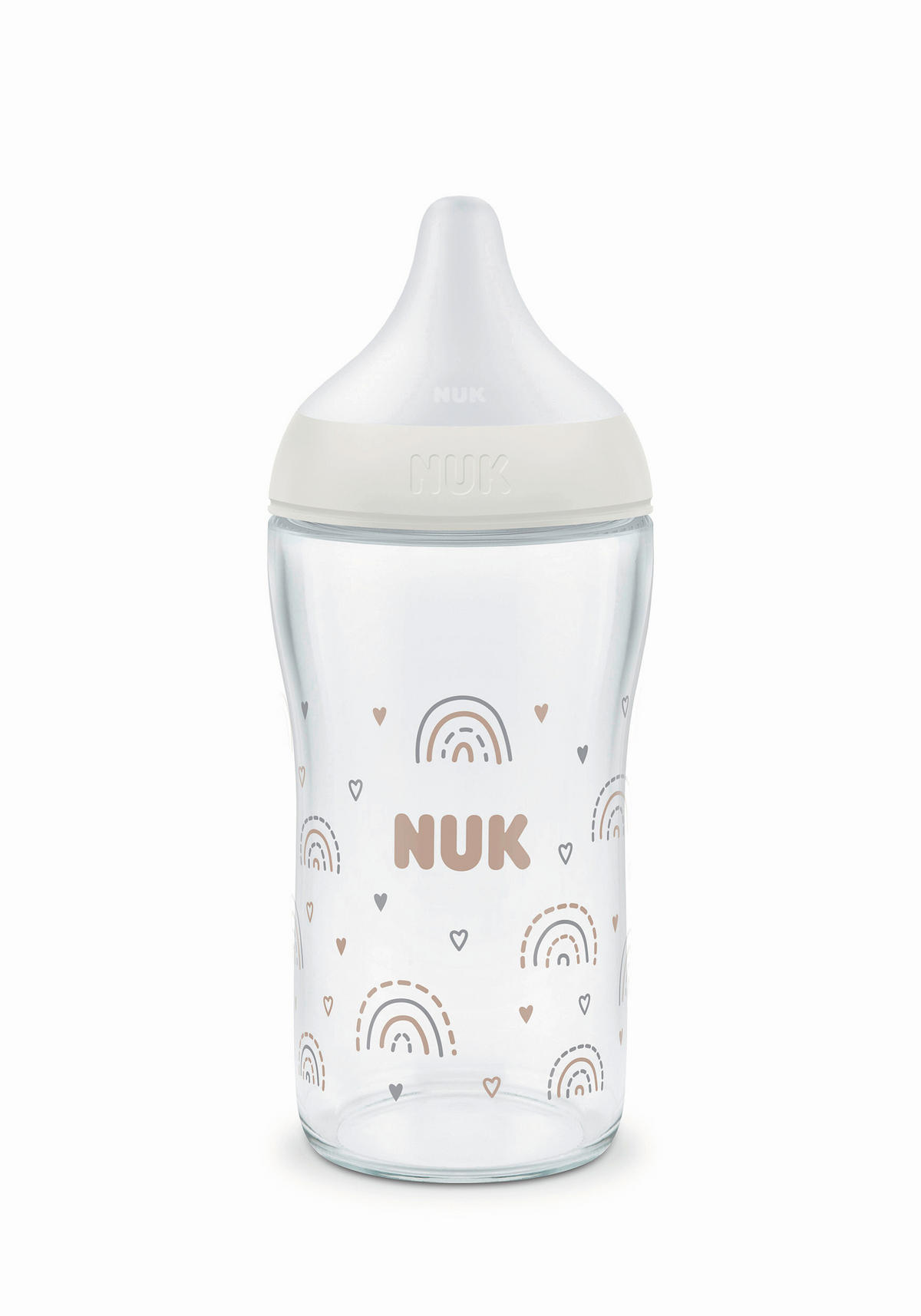 BABYFLASCHE Perfect Match 230 ml  - Weiß, Basics, Glas (230ml) - NUK