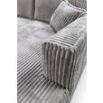 ECKSOFA in Cord Hellgrau  - Hellgrau/Schwarz, MODERN, Holz/Textil (322/208cm) - Carryhome