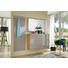 GARDEROBENSCHRANK 61/170/31 cm - Taupe/Chromfarben, Design, Glas/Holz (61/170/31cm) - Novel GARDEROBENSCHRANK 61/170/31 cm - Taupe/Chromfarben, Design, Glas/Holz (61/170/31cm) - Novel