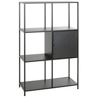 REGAL Schwarz  - Schwarz, Design, Metall (80/134/37cm)