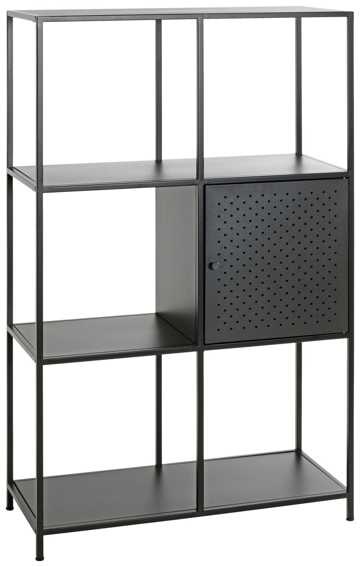 REGAL Schwarz  - Schwarz, Design, Metall (80/134/37cm)