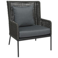 LOUNGESESSEL Anthrazit, Grau, Platinfarben Aluminium  - Platinfarben/Anthrazit, Basics, Textil/Metall (76/102/74cm) - Stern
