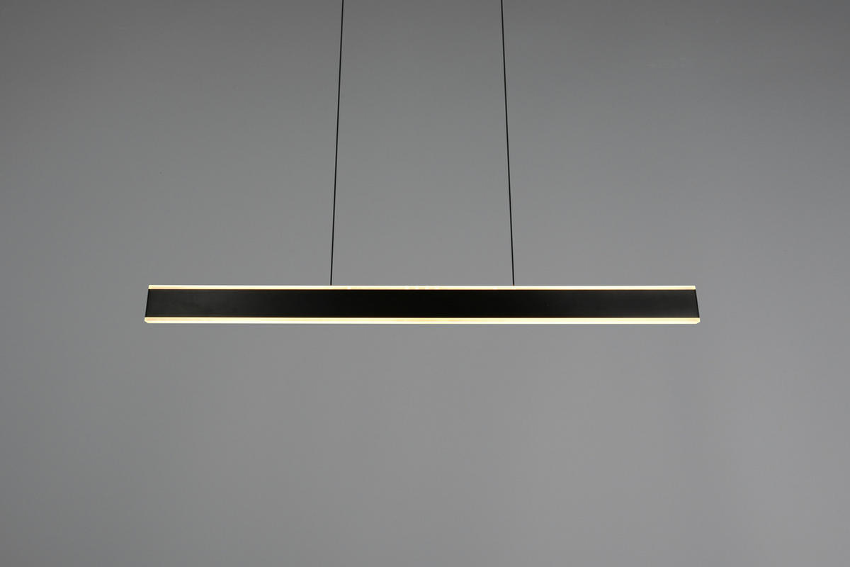 LED-HÄNGELEUCHTE Croom 120/10/60-180 cm   - Schwarz/Weiß, Design, Kunststoff/Metall (120/10/60-180cm) - Trio Leuchten