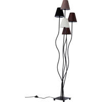 STEHLEUCHTE  40/163/35 cm   - Multicolor/Schwarz, Design, Textil/Metall (40/163/35cm) - Kare-Design