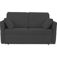 SCHLAFSOFA Chenille Anthrazit  - Anthrazit/Schwarz, KONVENTIONELL, Kunststoff/Textil (150/88/91cm) - Sedda